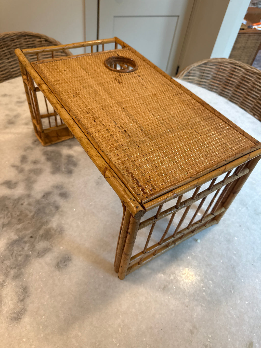 Vintage Bamboo breakfast tray