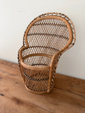 Mini bamboo peacock plant stand/ doll seat