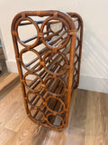 Vintage bamboo wine rack