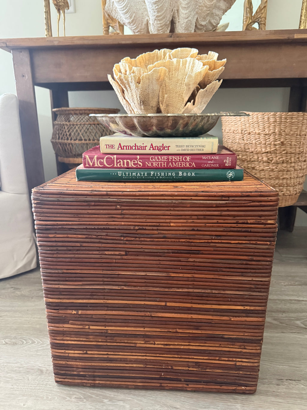 Reed Cube Accent Table