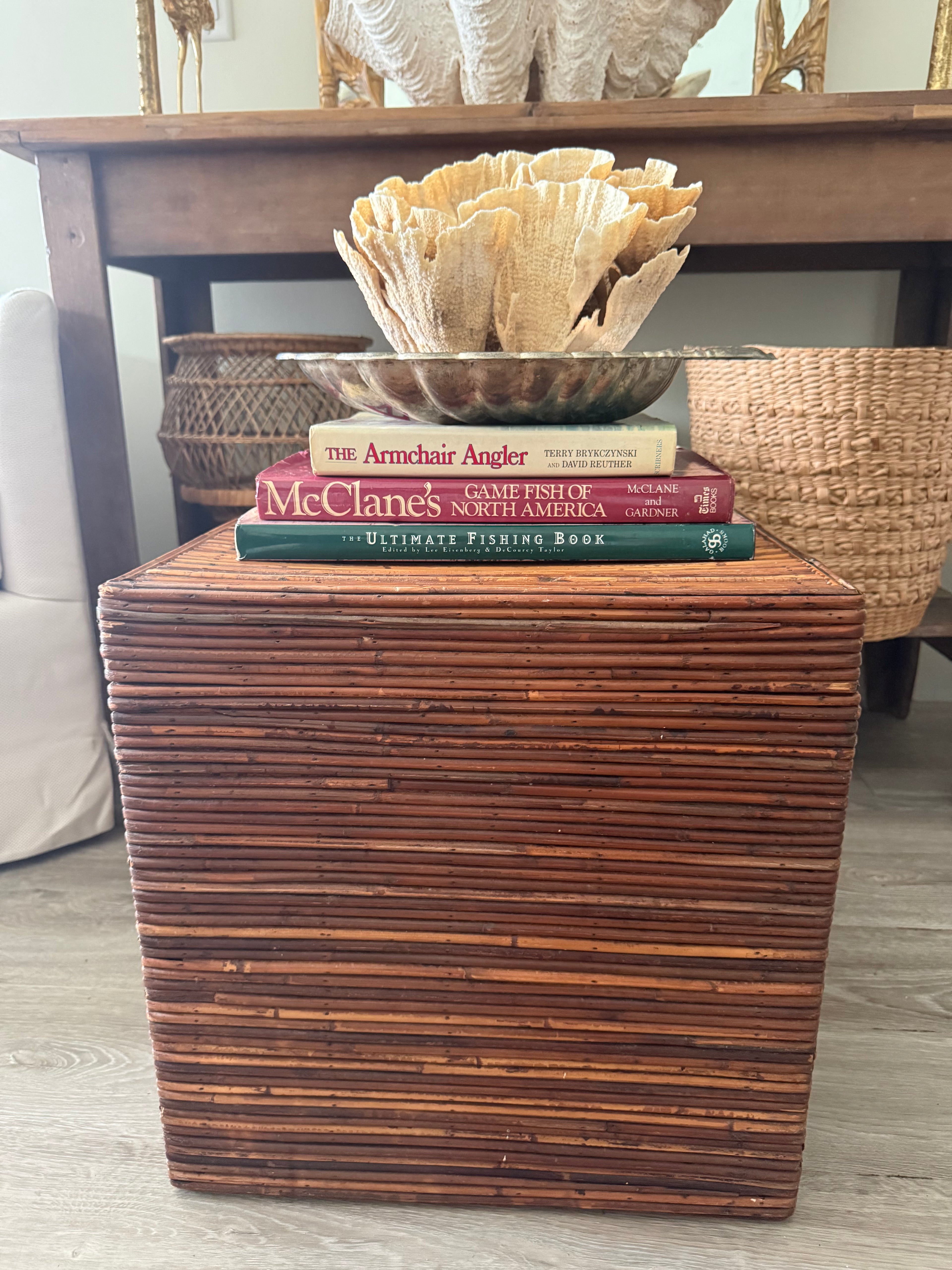 Reed Cube Accent Table
